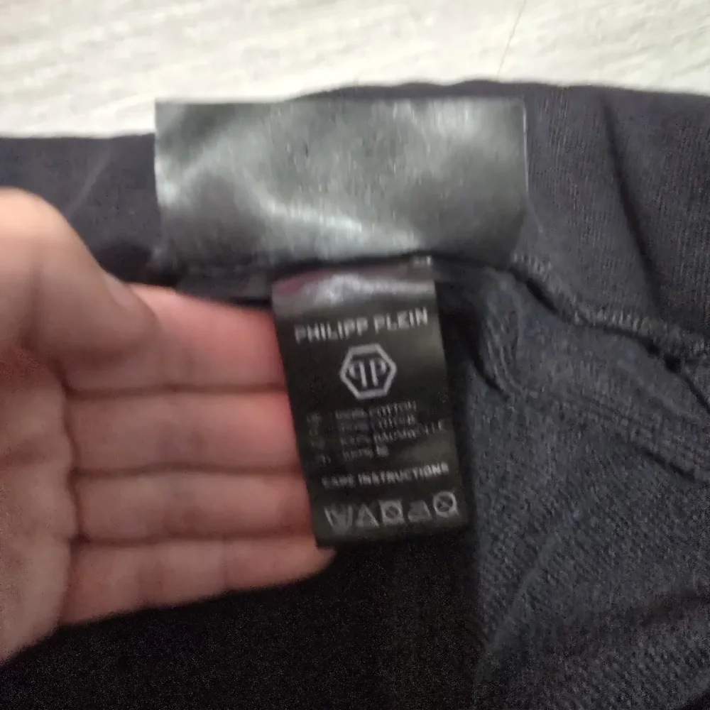 Philipp Plein Black Joggers with Red and White Accents - Picture 7 of 7